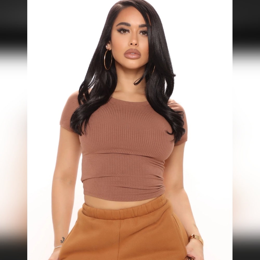 Mocha Crop Top